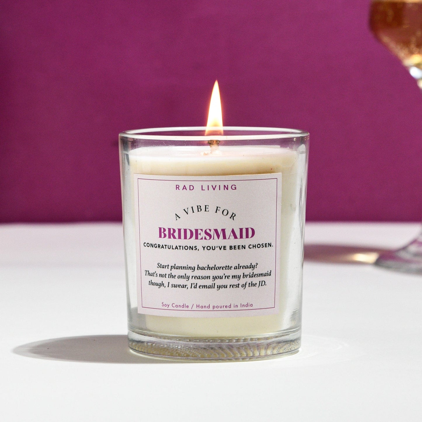 Bridesmaid - Peach Mimosa Scented Candle