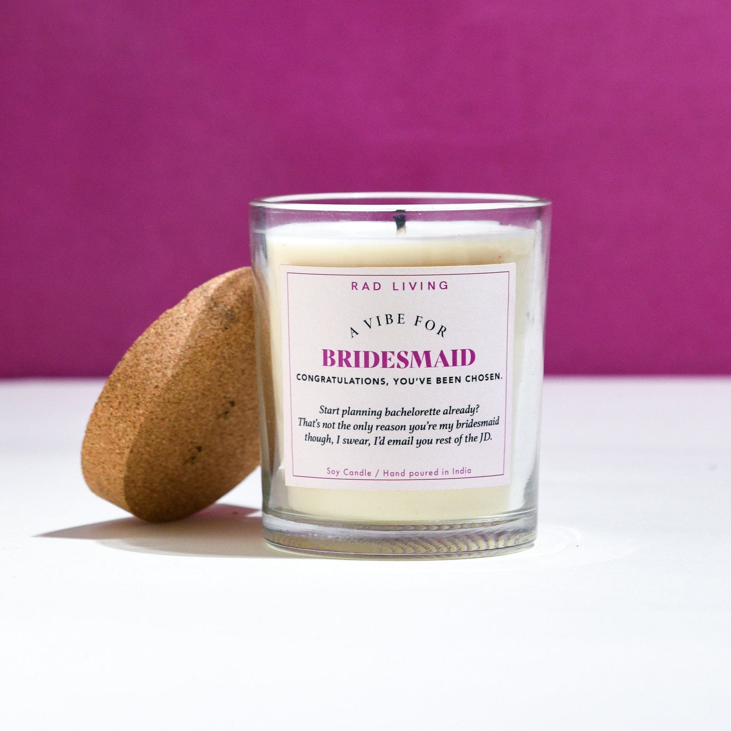 Bridesmaid - Peach Mimosa Scented Candle