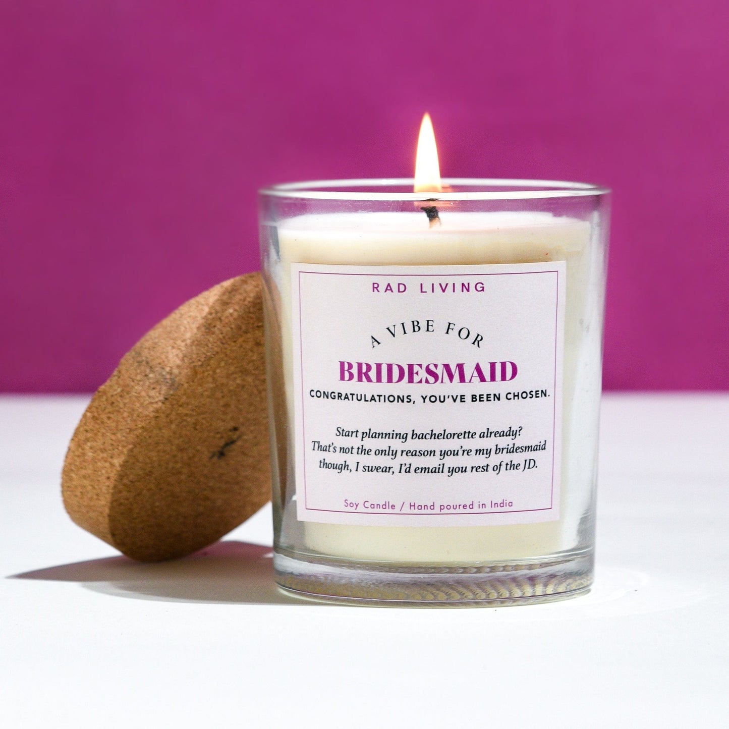 Bridesmaid - Peach Mimosa Scented Candle