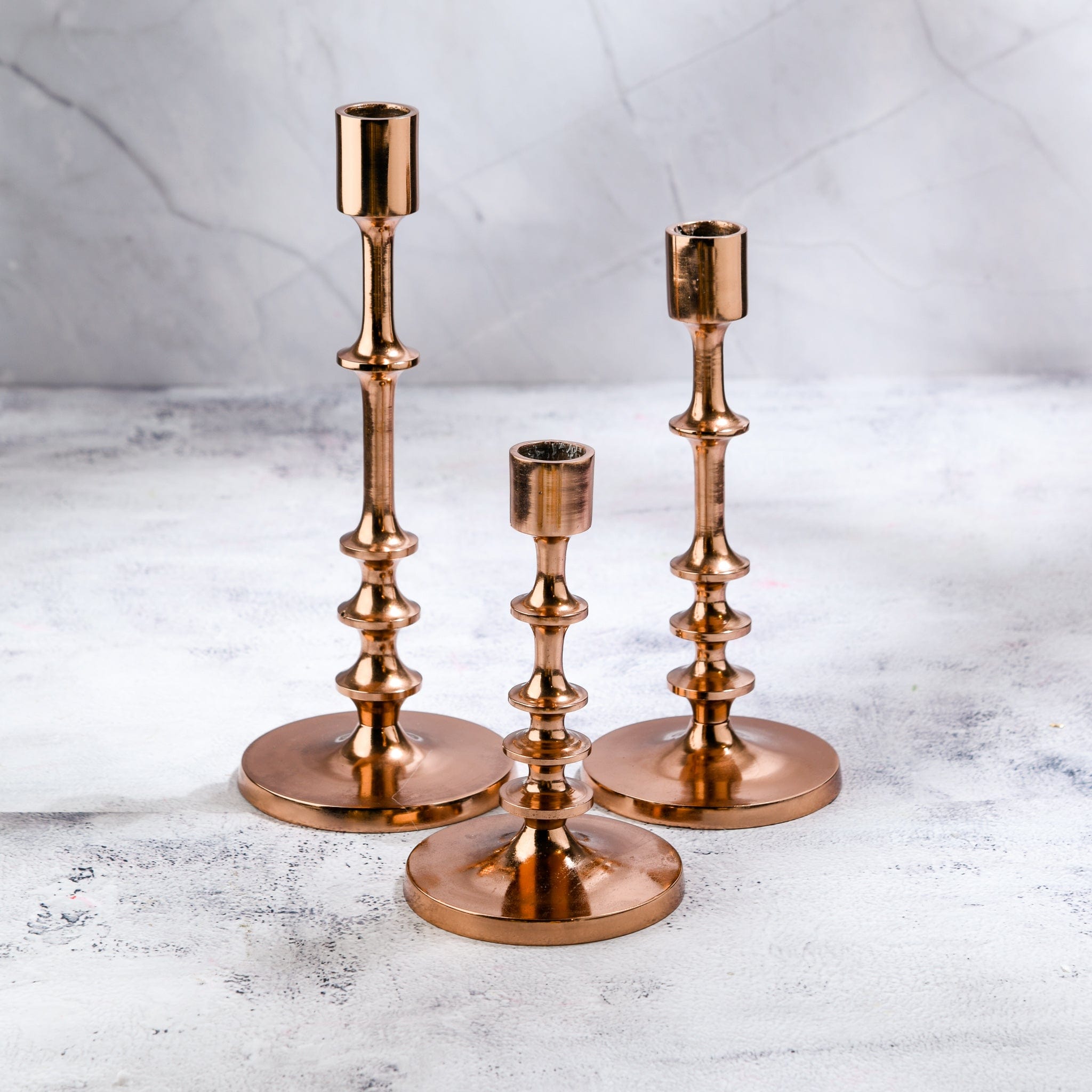 Black Radiance - Set of 3 Candle Stands