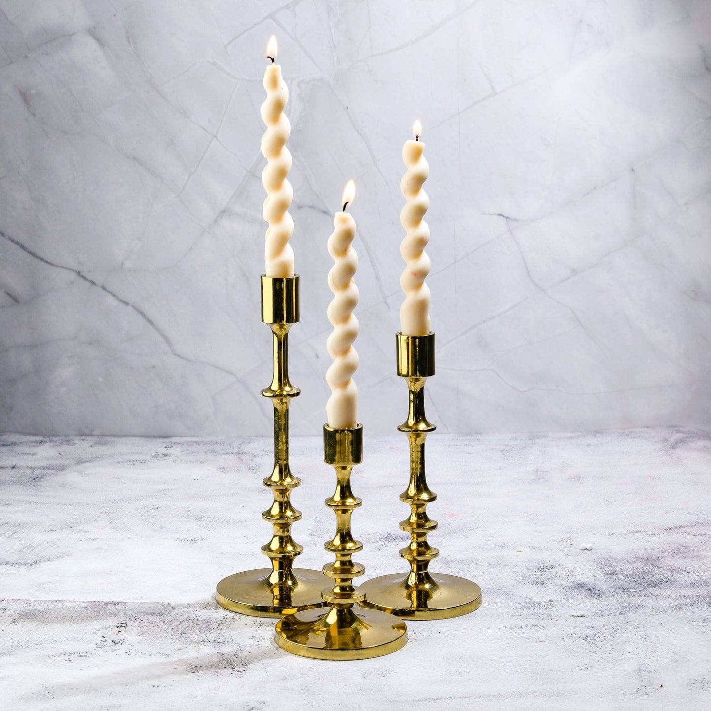 Black Radiance - Set of 3 Candle Stands