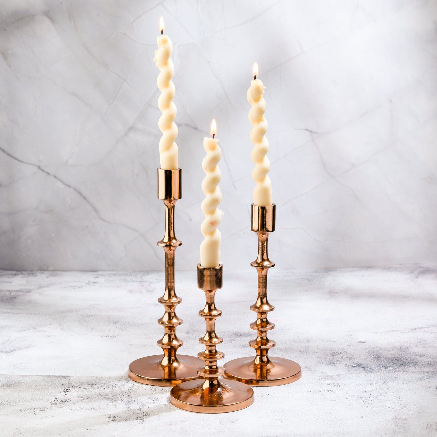 Black Radiance - Set of 3 Candle Stands