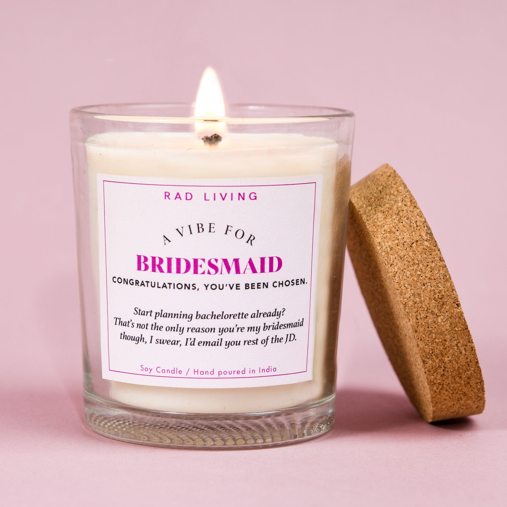 Bridesmaid - Peach Mimosa Scented Candle