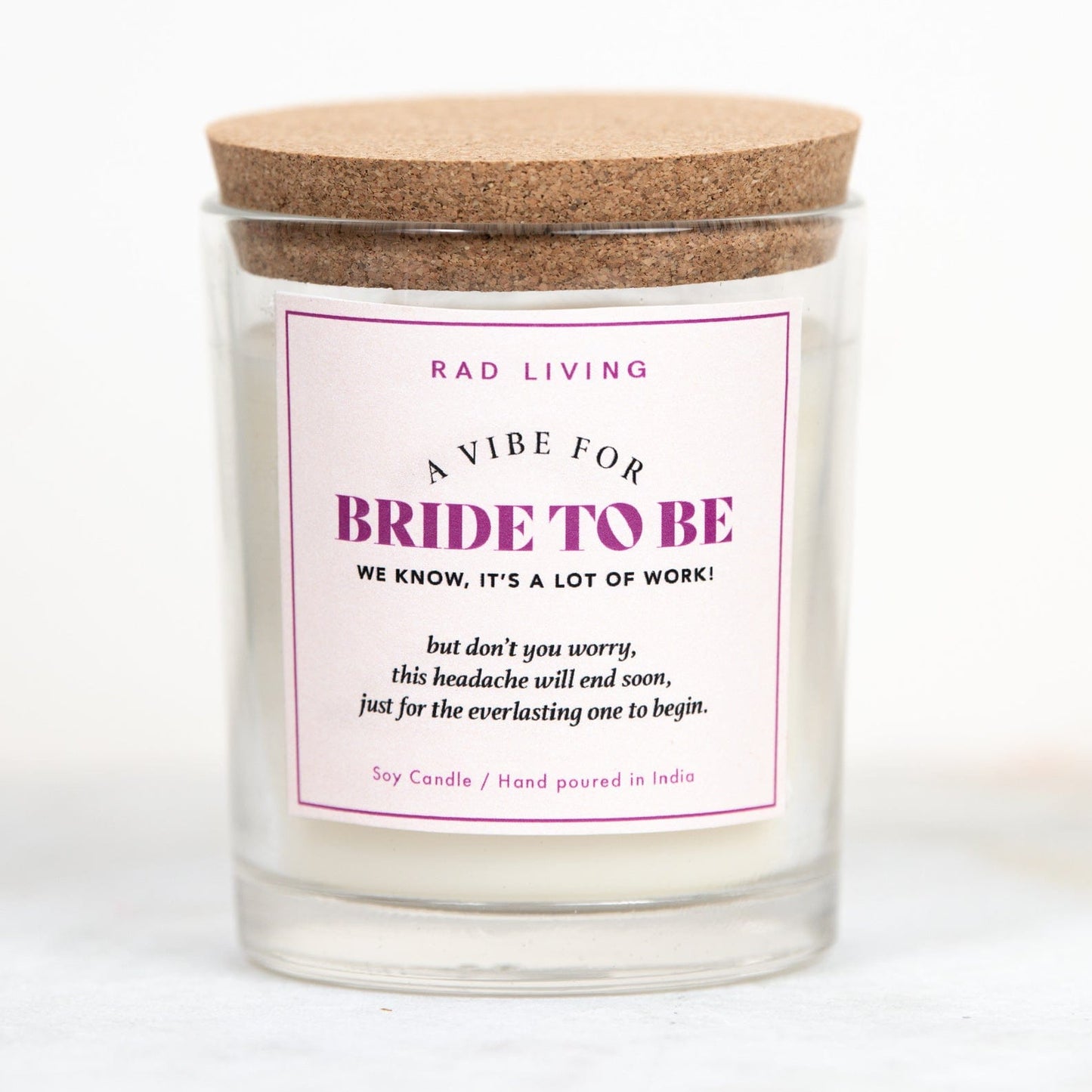 Bride to Be - Fresh Lilies Scented Candle
