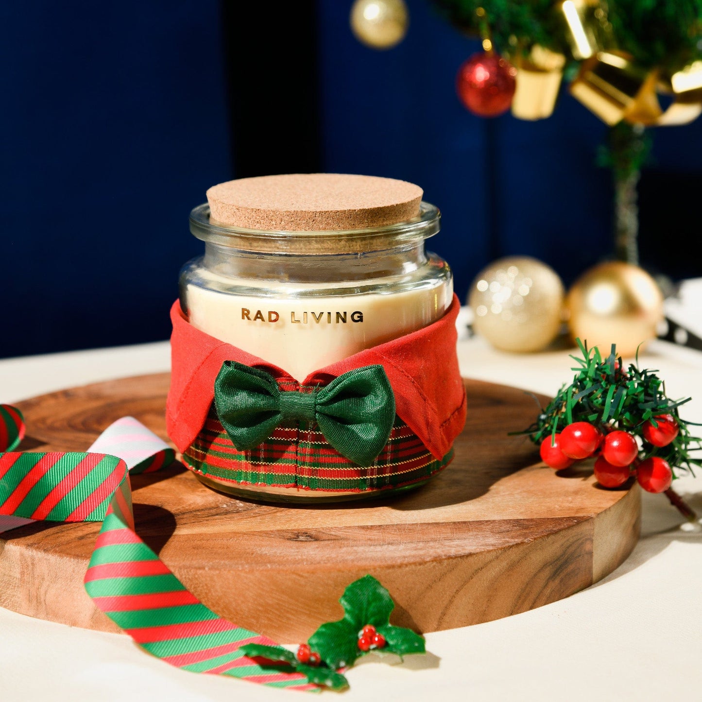 Jolly Santa - Scented Double Wick Candle Jar