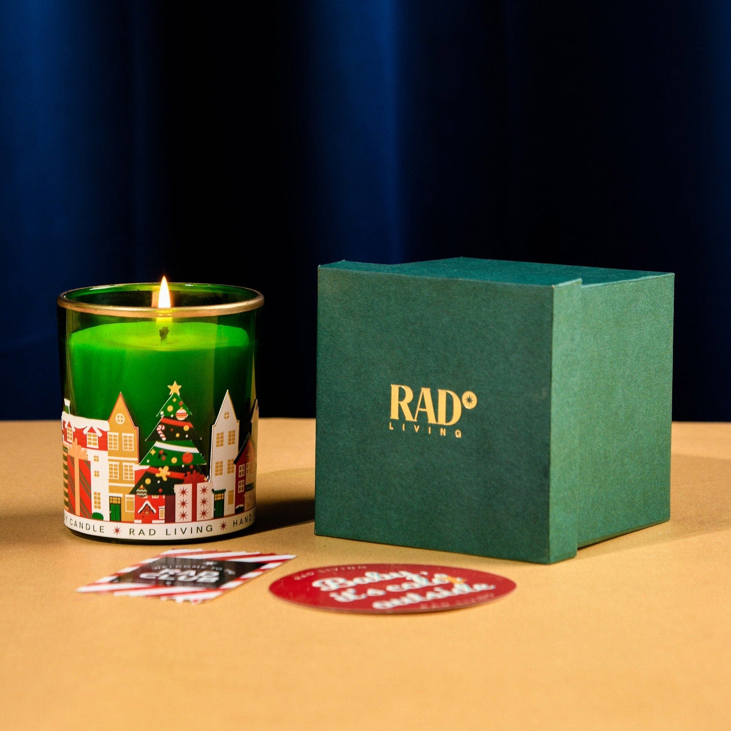 Green Merry Town - Gift Box of 1 Scented Candle