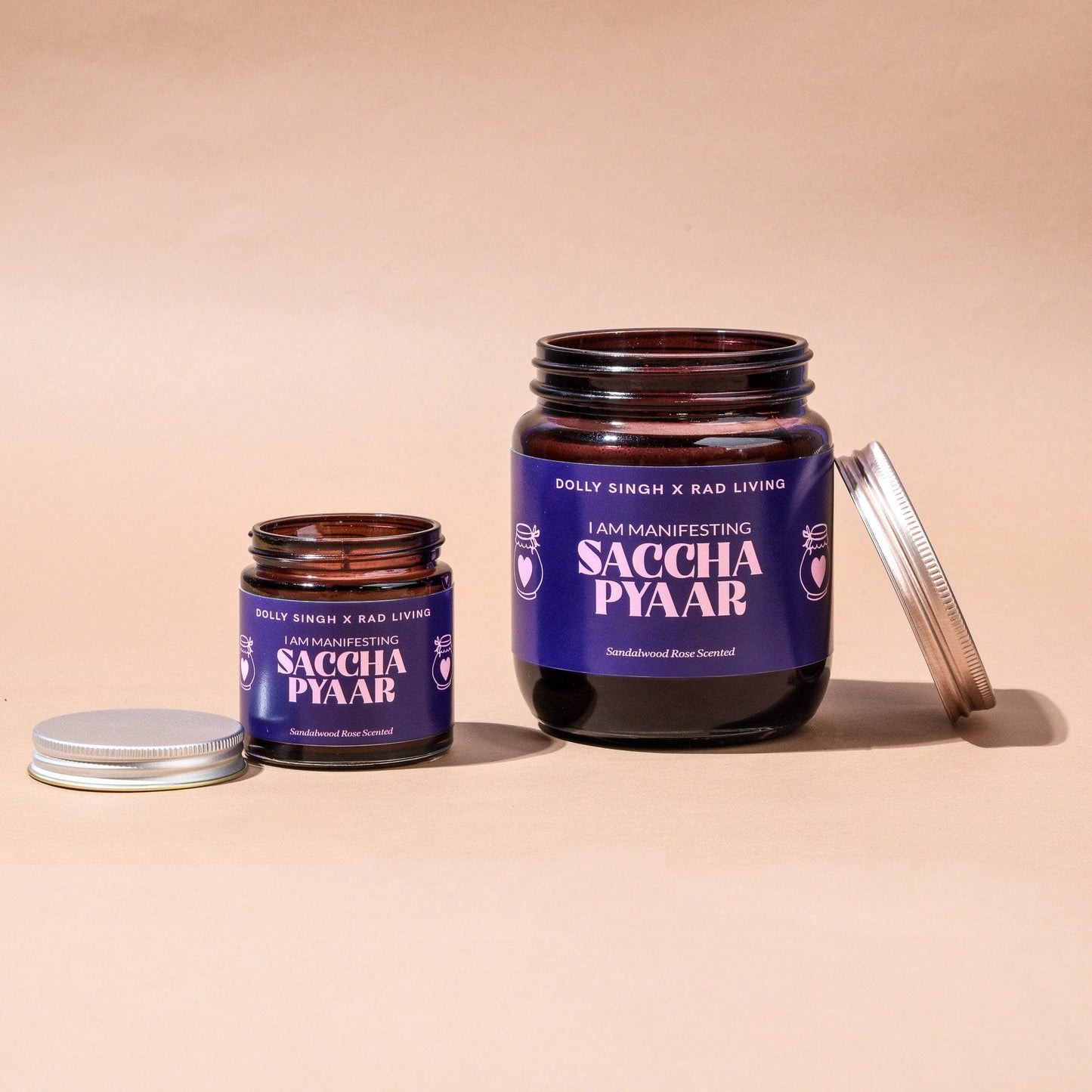 Saccha Pyaar - Sandalwood Rose Scented Candle