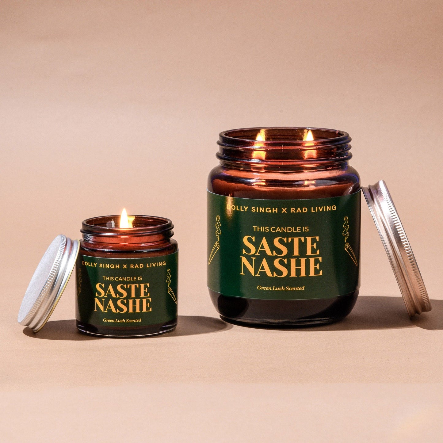 Saste Nashe - Green Lush Scented Candle