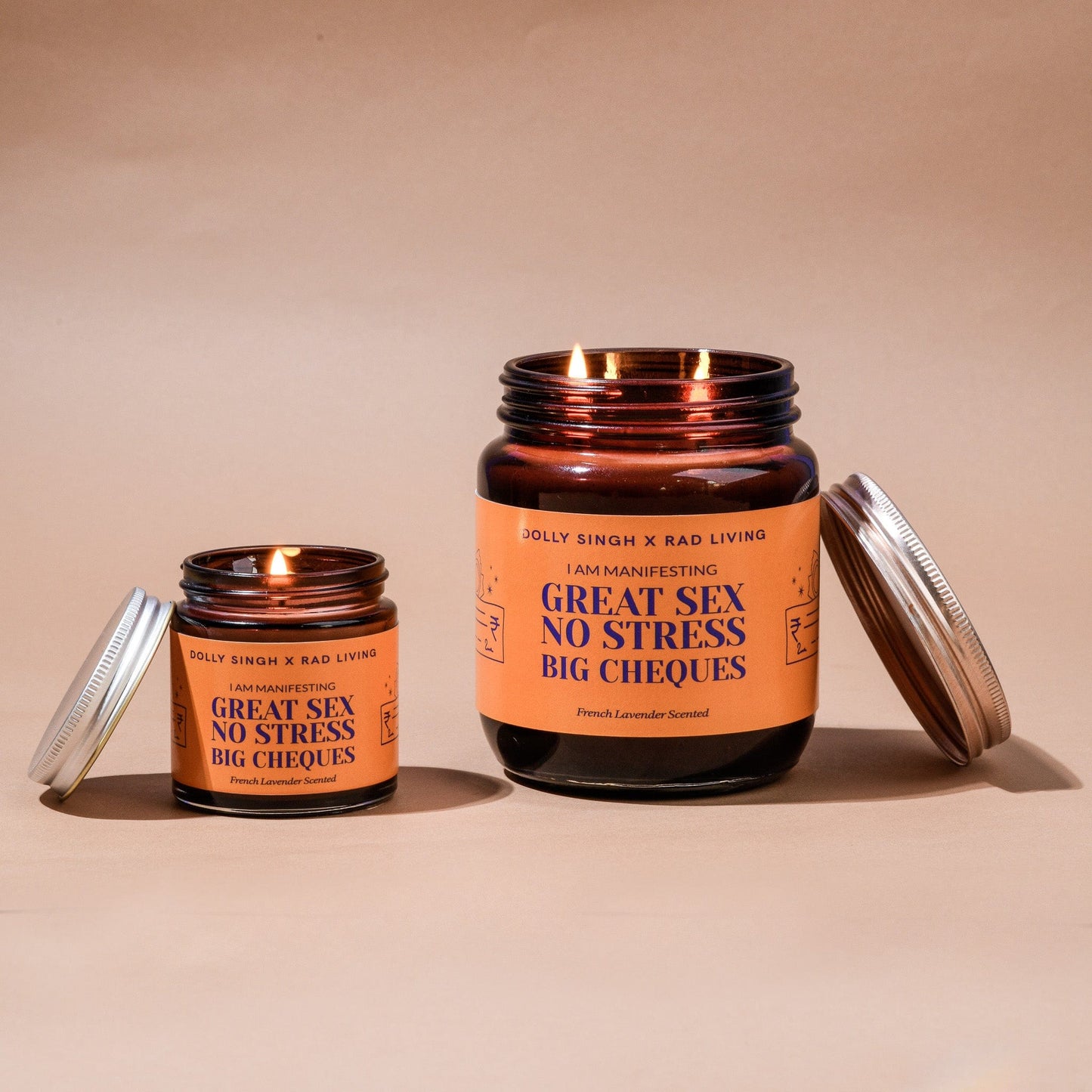 Great Sex, No Stress, Big Cheques - French Lavender Scented Candle