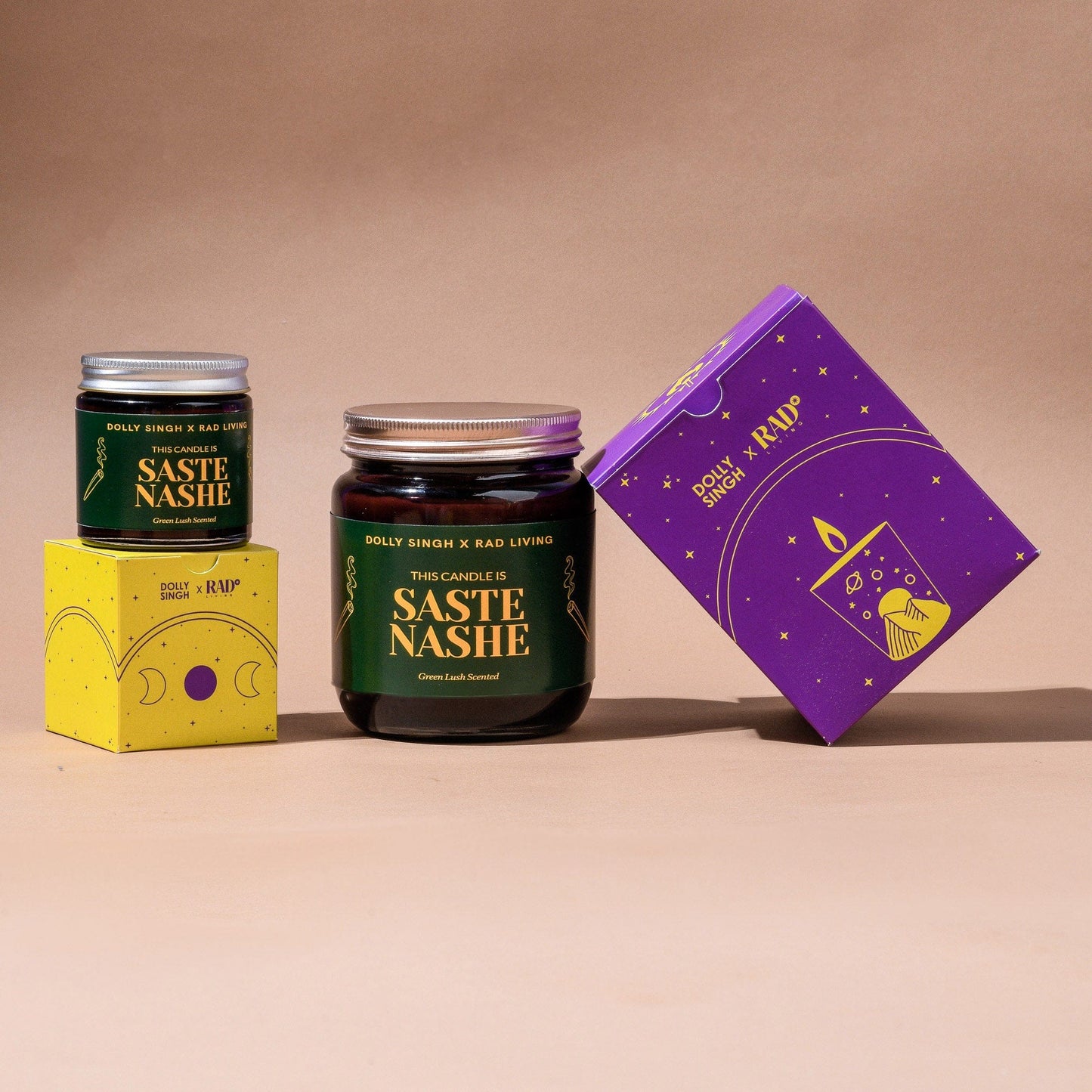 Saste Nashe - Green Lush Scented Candle