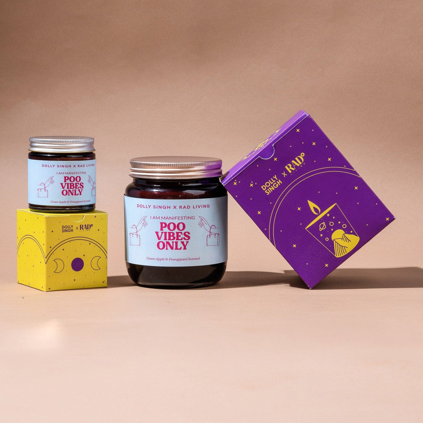 Poo Vibes Only - Green Apple & Frangipani Scented Candle