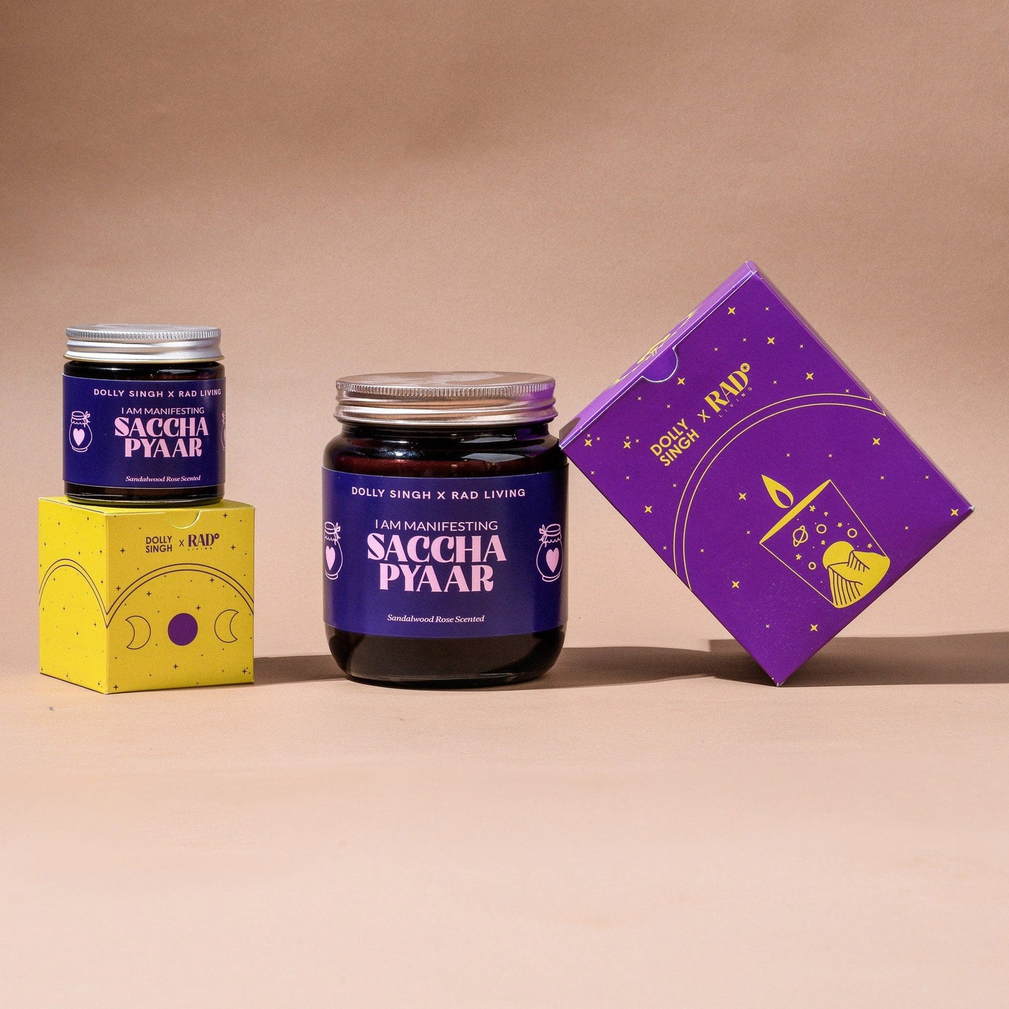Saccha Pyaar - Sandalwood Rose Scented Candle