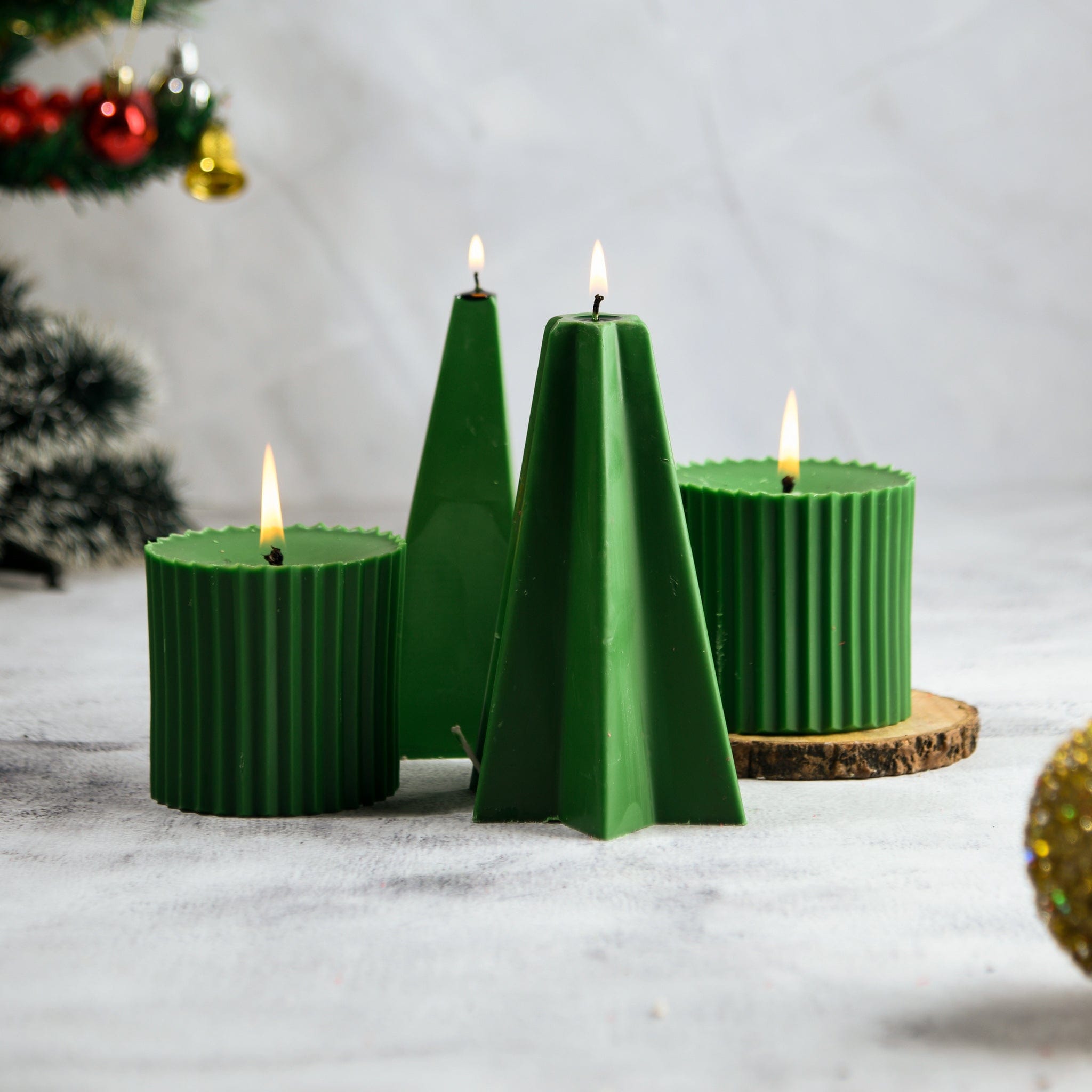 Set of 4 Mahogany Shea Scented Candles - Hope, Grace & 2 Faith