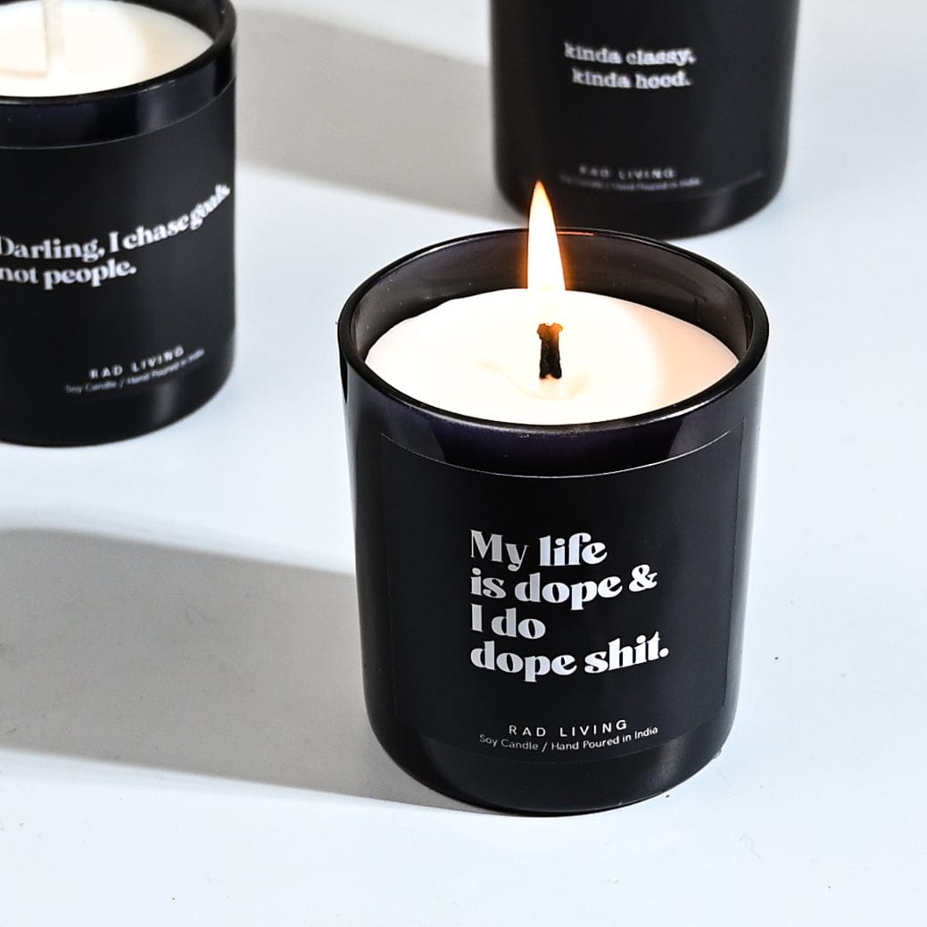 Soy Candle, Lemonade Scented, Musk, Quirky, Gifting Candle, FLY COllection, Rad Living