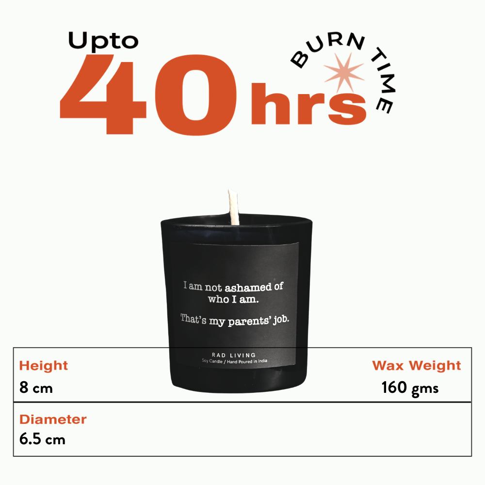 FLY #10 - Sandalwood & Bergamot Scented Candle