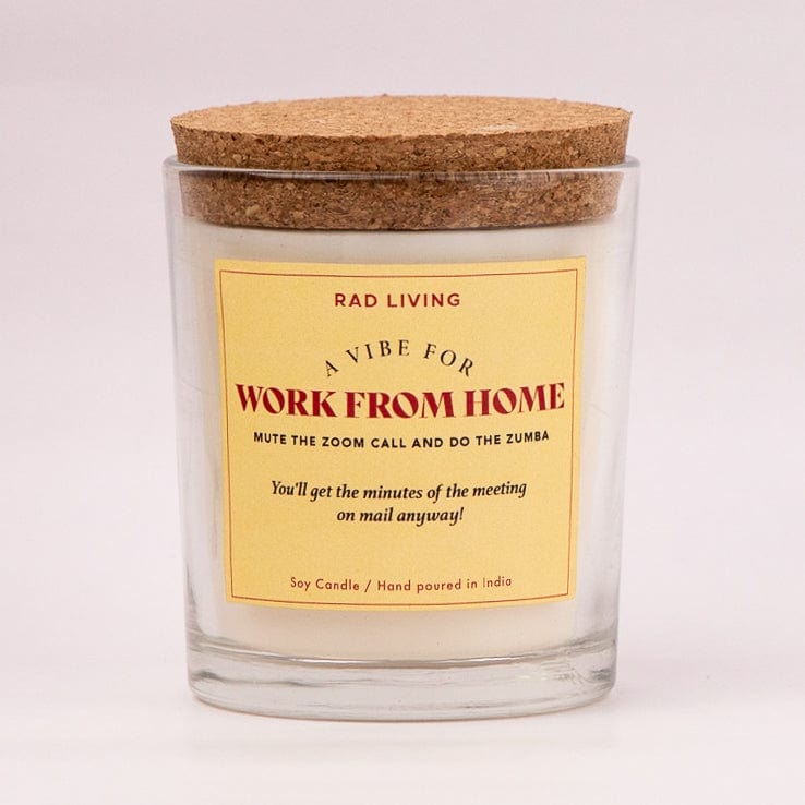 Work From Home - Cappuccino Scented Candle
