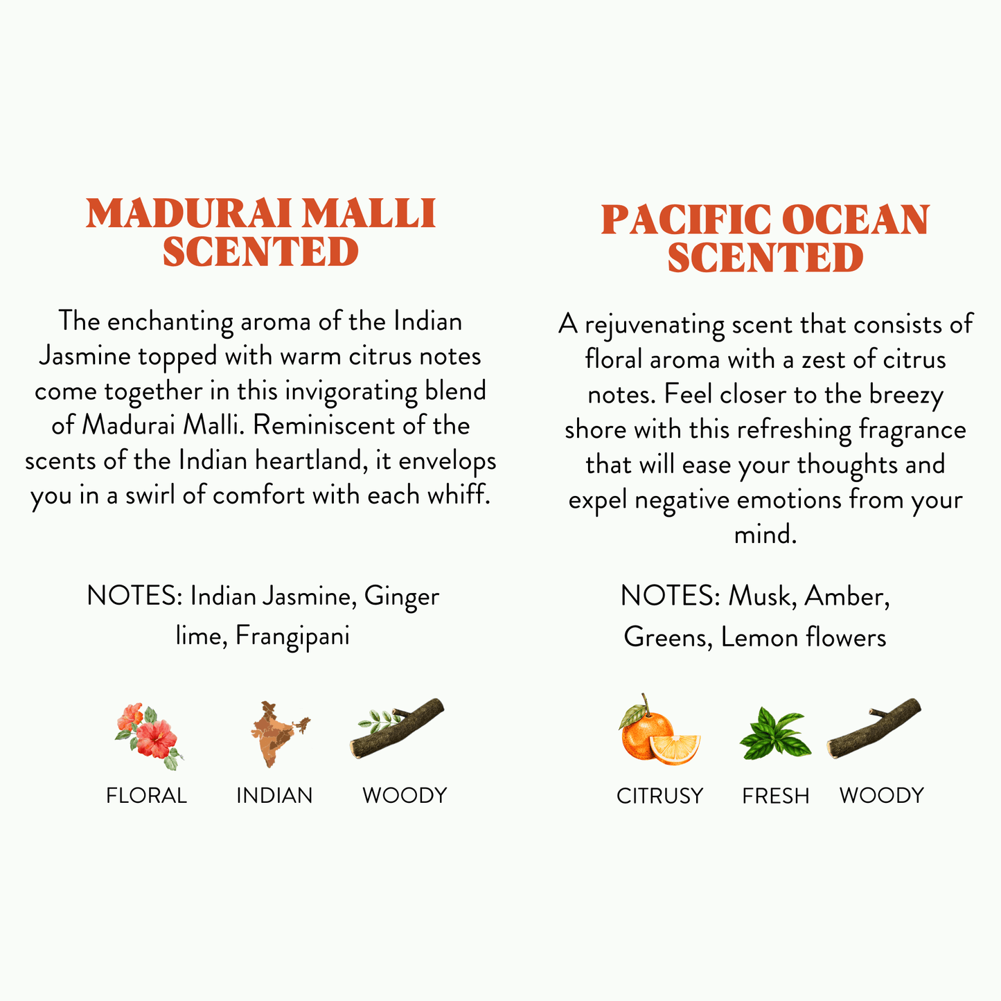 Inaayat - Set of 2 Scented Votive Candles (Madurai Malli & Pacific Ocean Scented)