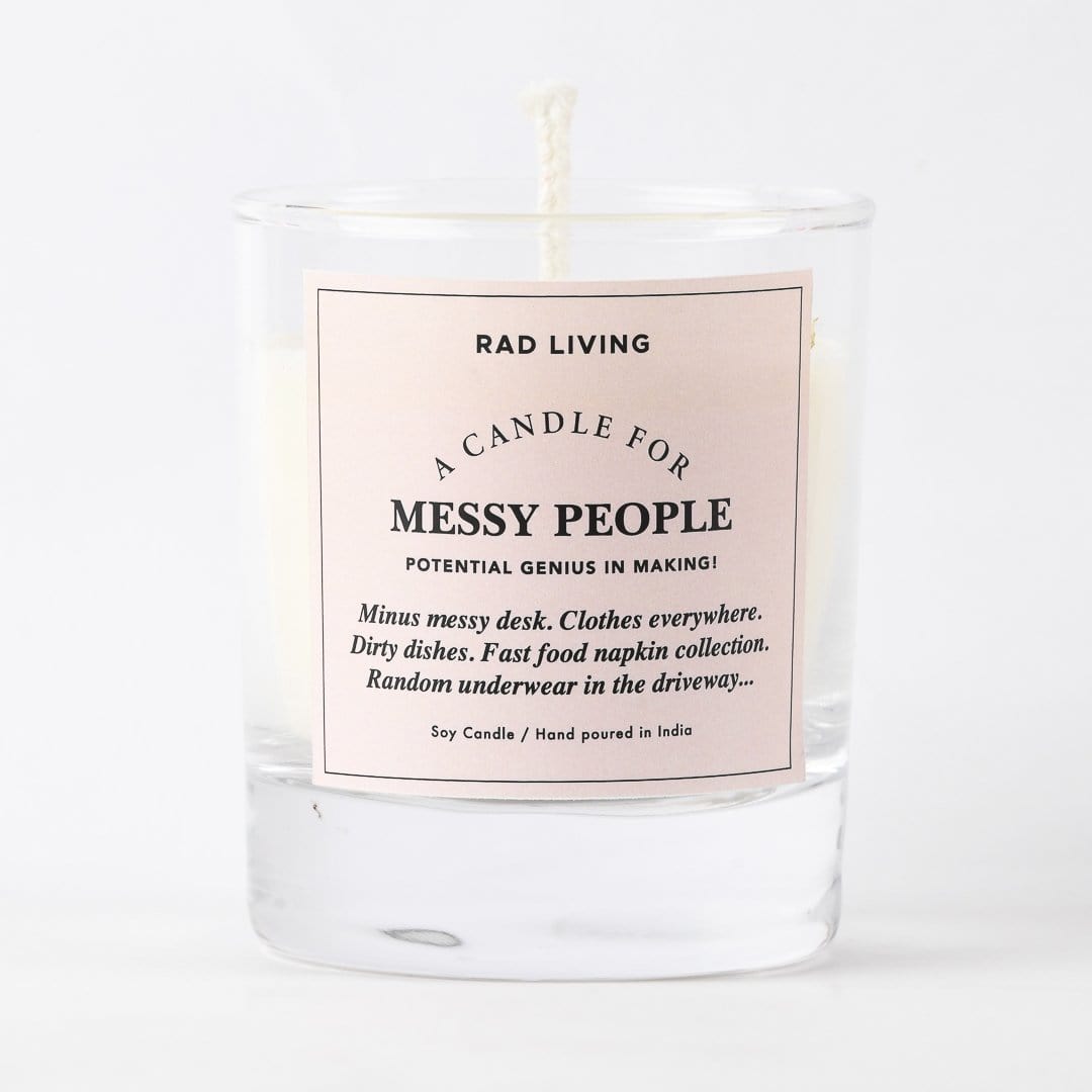 Inspirational Candles, Motivational Candles.  Candles for Messy People.