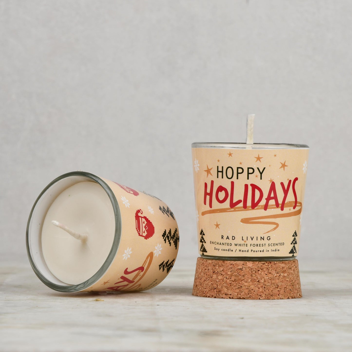 Set of 4 Scented Votive Candles - Oh What Fun!