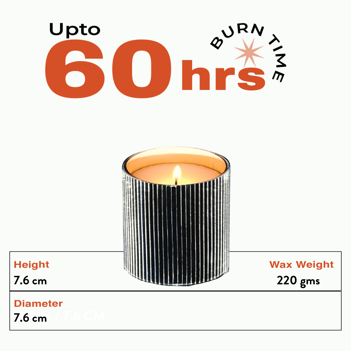 Chandni- Medium/ Single Wick Mirror Mosaic Candle
