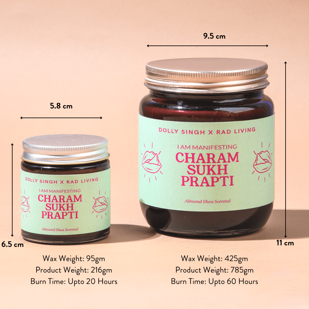 Charam Sukh Praapti - Almond Shea Scented Candle