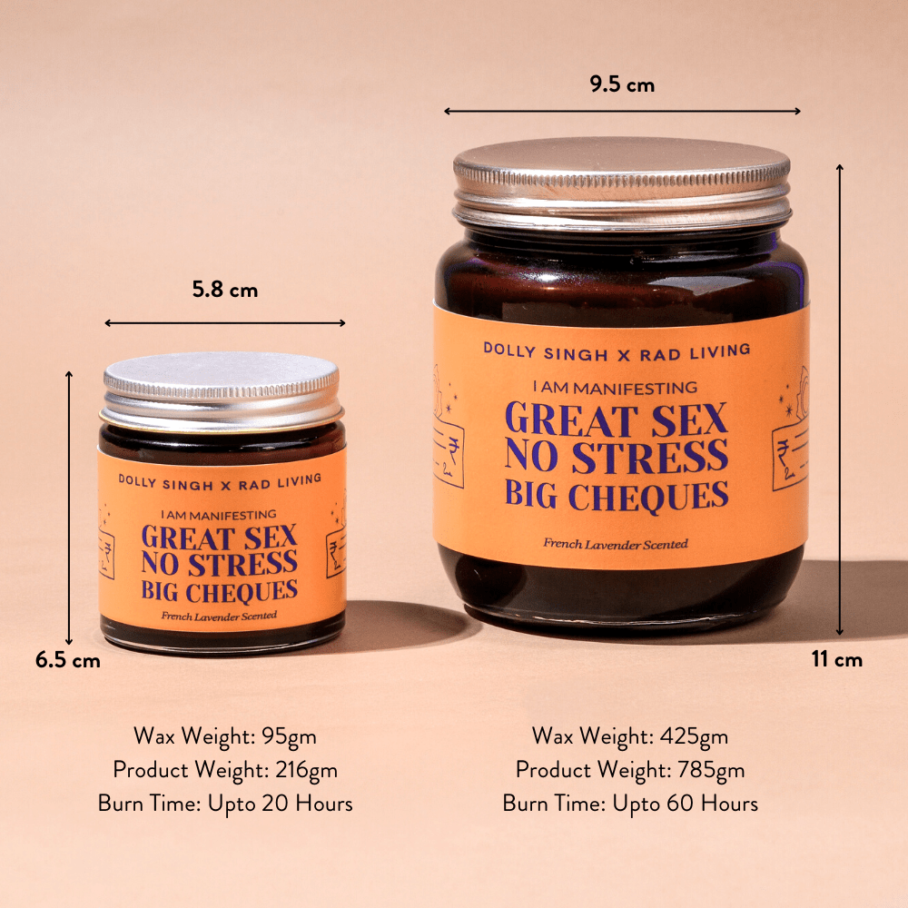 Great Sex, No Stress, Big Cheques - French Lavender Scented Candle