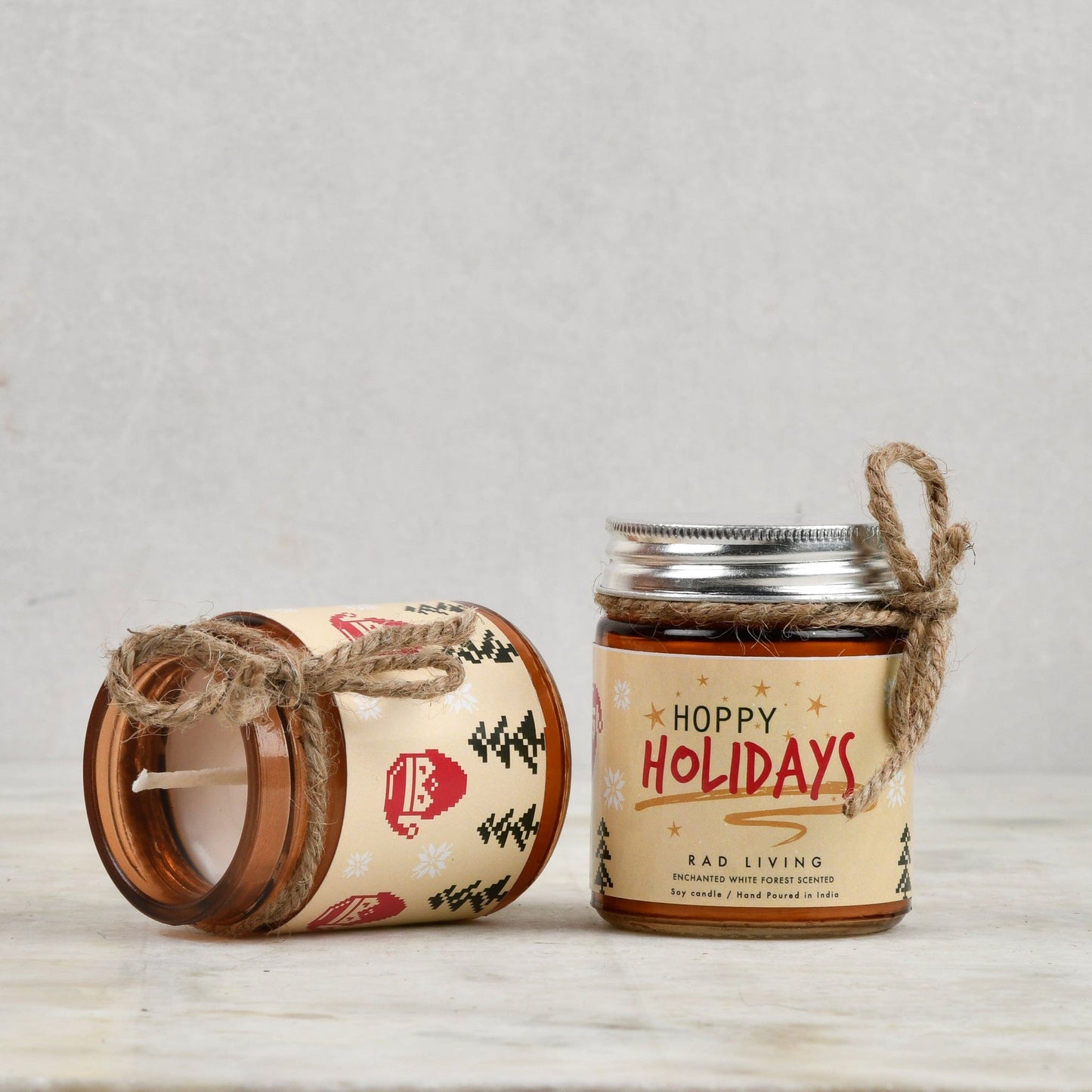 Oh What Fun! - Set of 2 Scented Candle Jars with Lid