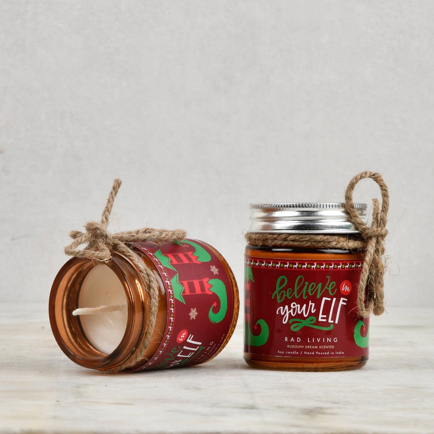 Oh What Fun! - Set of 2 Scented Candle Jars with Lid