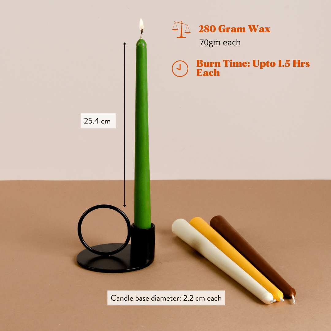 Fruit Groove - Set of 4 Scented Tapered Candles