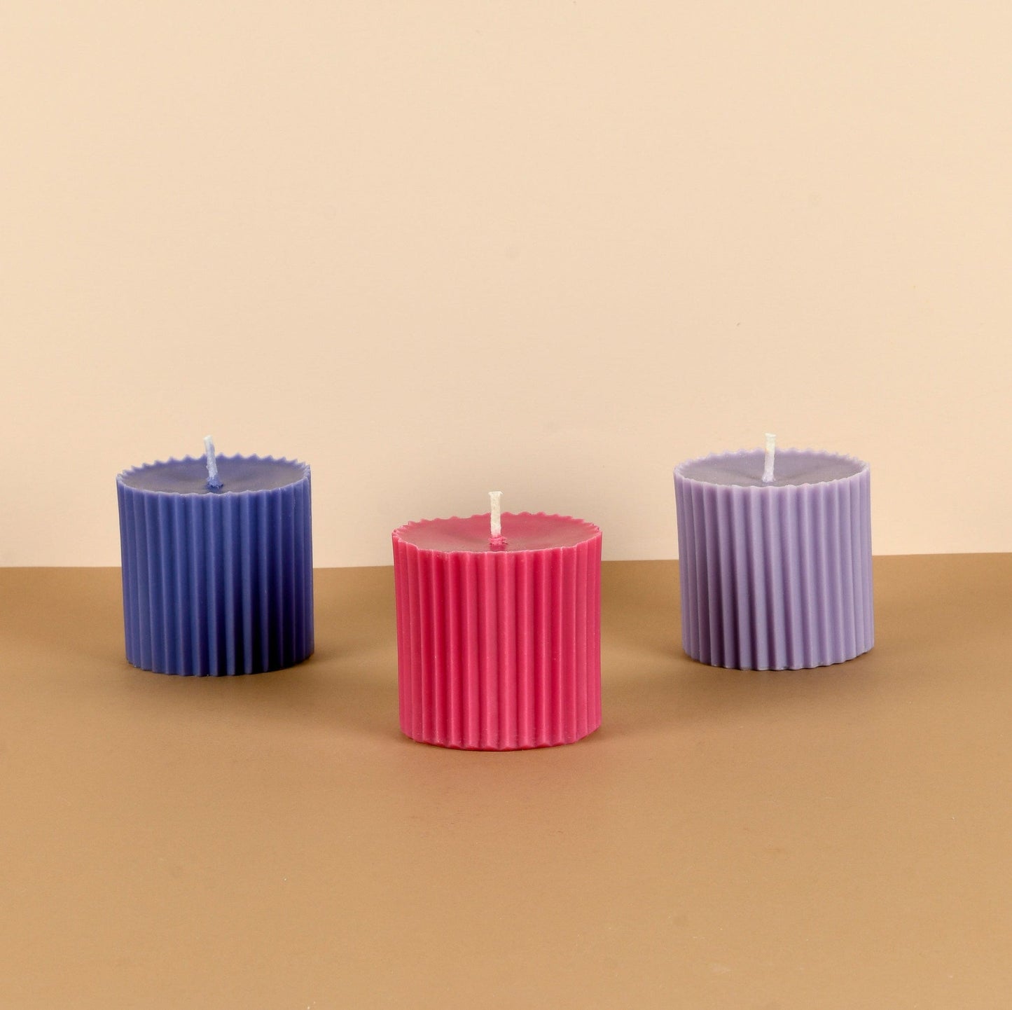 Combo of 3 Scented Multicoloured 'Faith' Candles - 4 Colour Options