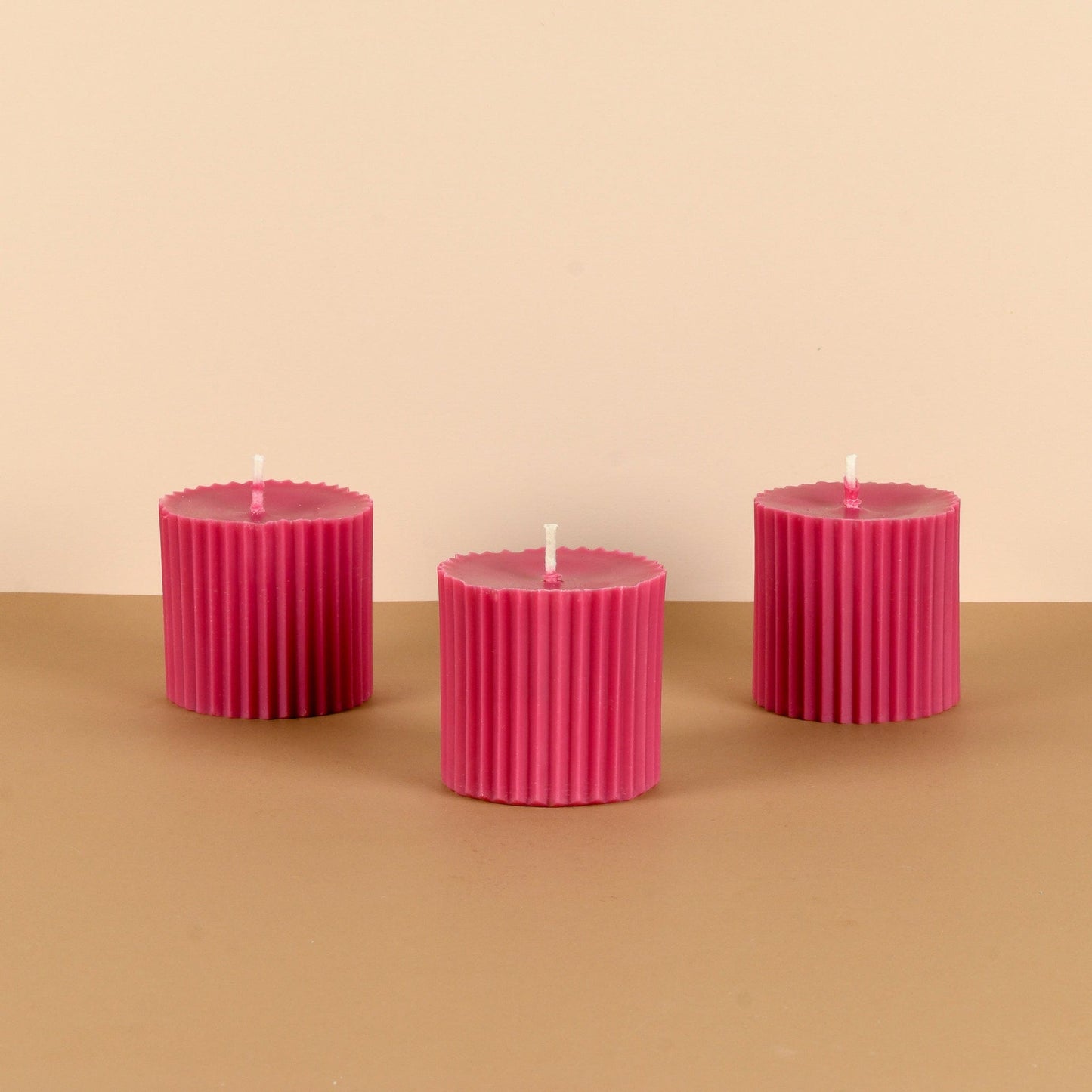 Combo of 3 Powder Blue 'Faith' Candles - Oceanic Mist Scented