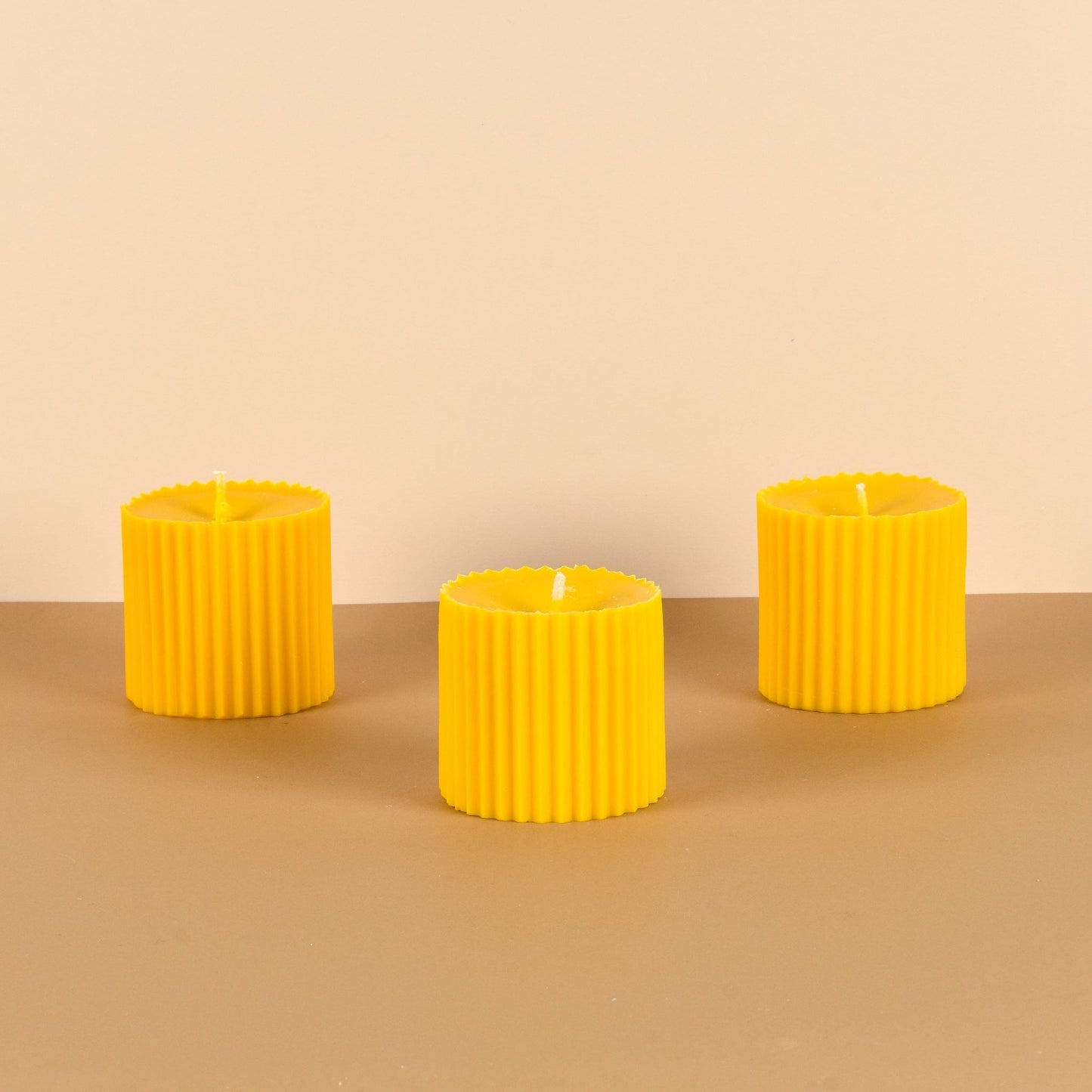 Combo of 3 Powder Blue 'Faith' Candles - Oceanic Mist Scented