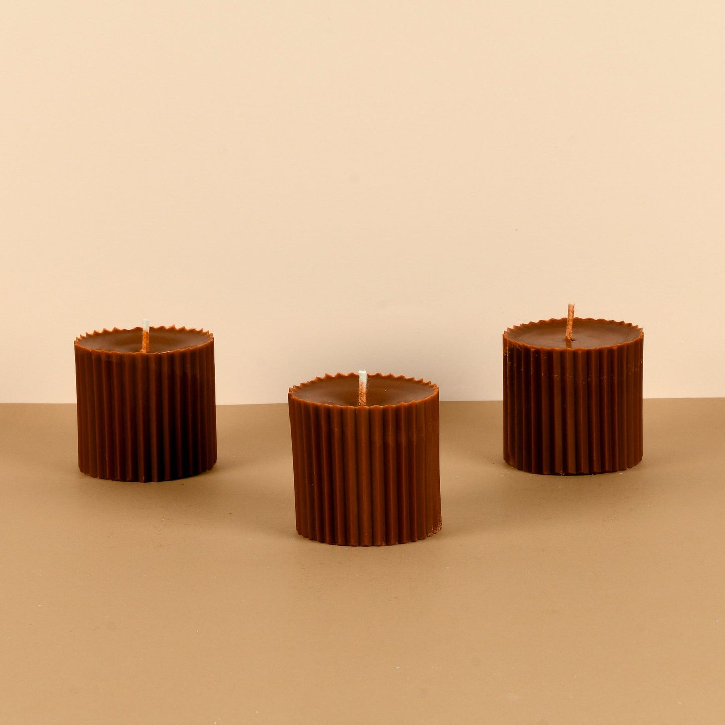 Combo of 3 Powder Blue 'Faith' Candles - Oceanic Mist Scented