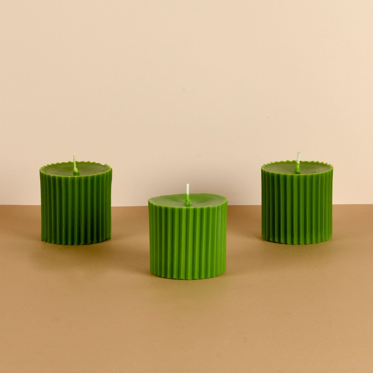 Combo of 3 Powder Blue 'Faith' Candles - Oceanic Mist Scented