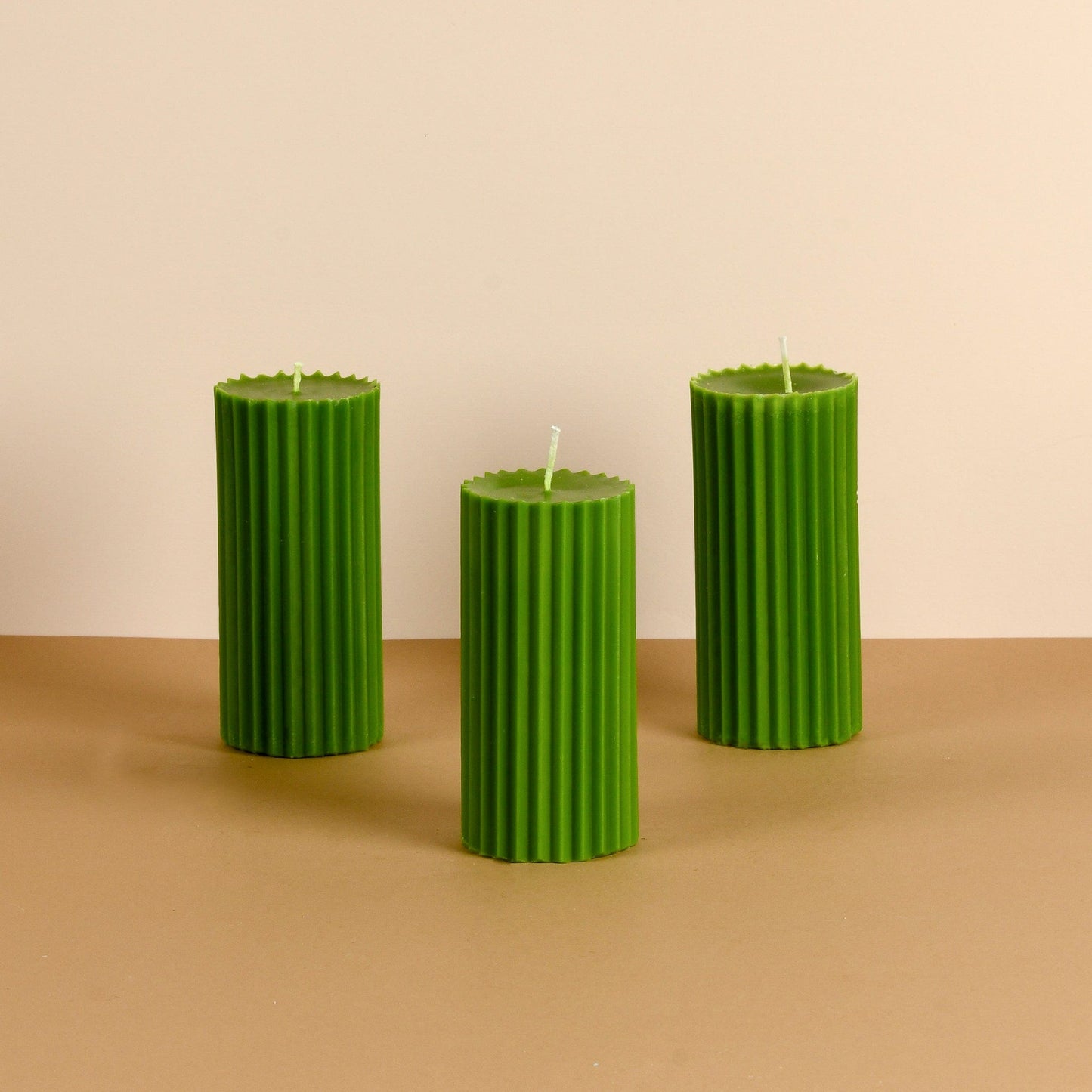 Combo of 3 Powder Blue 'Belief' Candles - Oceanic Mist Scented