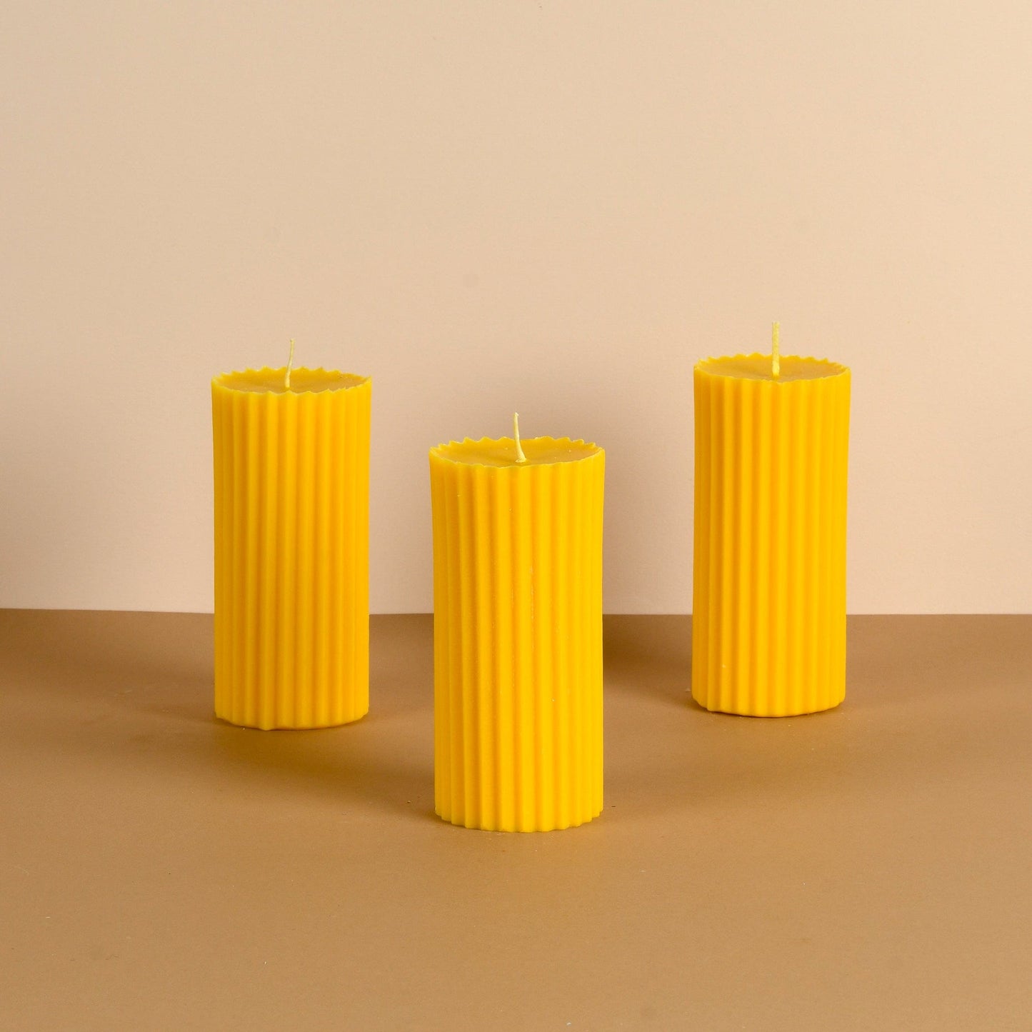 Combo of 3 Powder Blue 'Belief' Candles - Oceanic Mist Scented