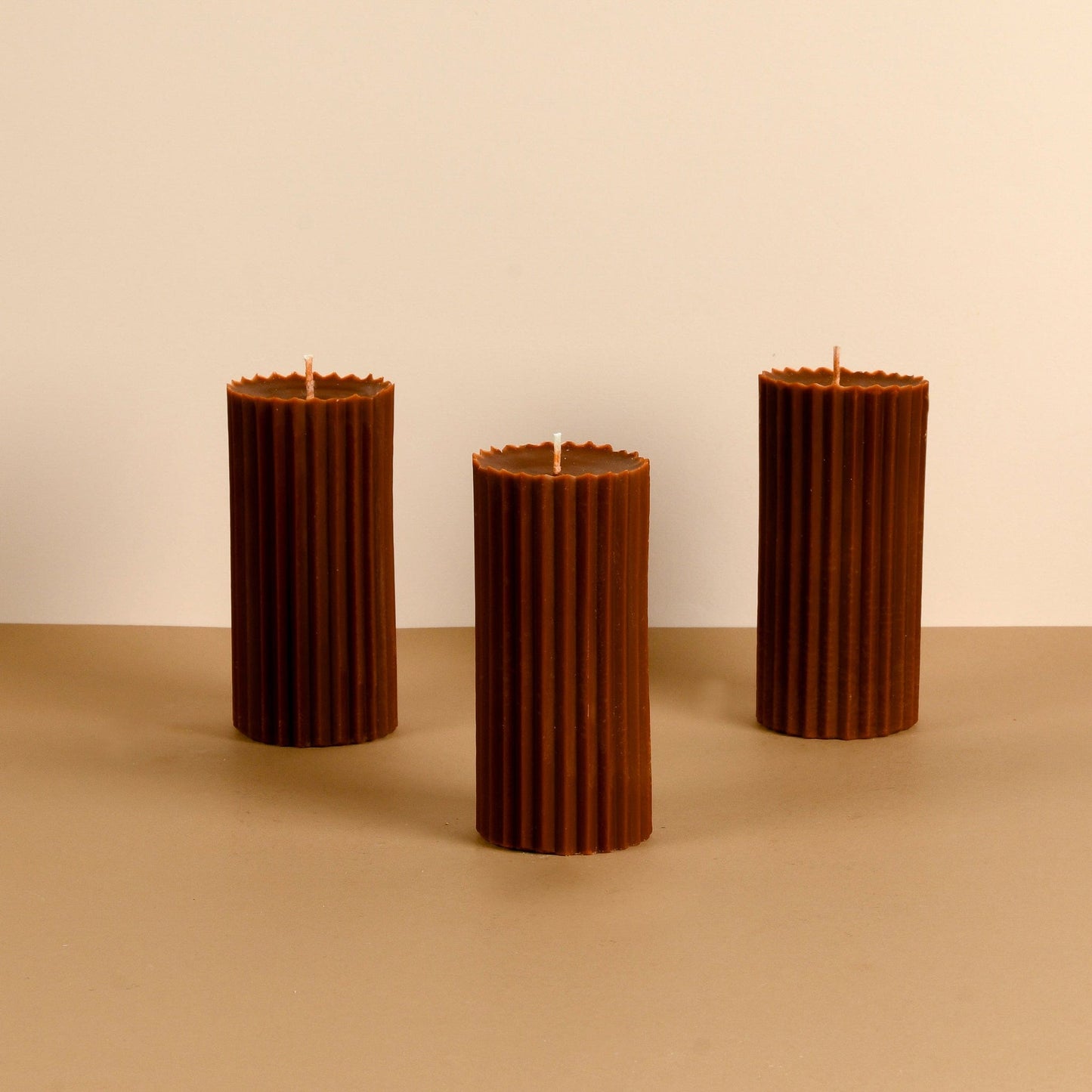 Combo of 3 Ivory 'Belief' Candles - Vanilla Cinnamon Scented