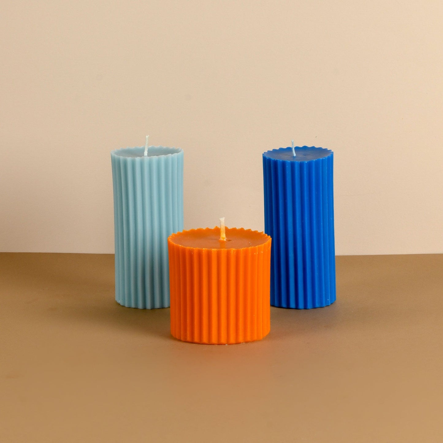 Set of 3 - Multicolour Belief & Faith candles