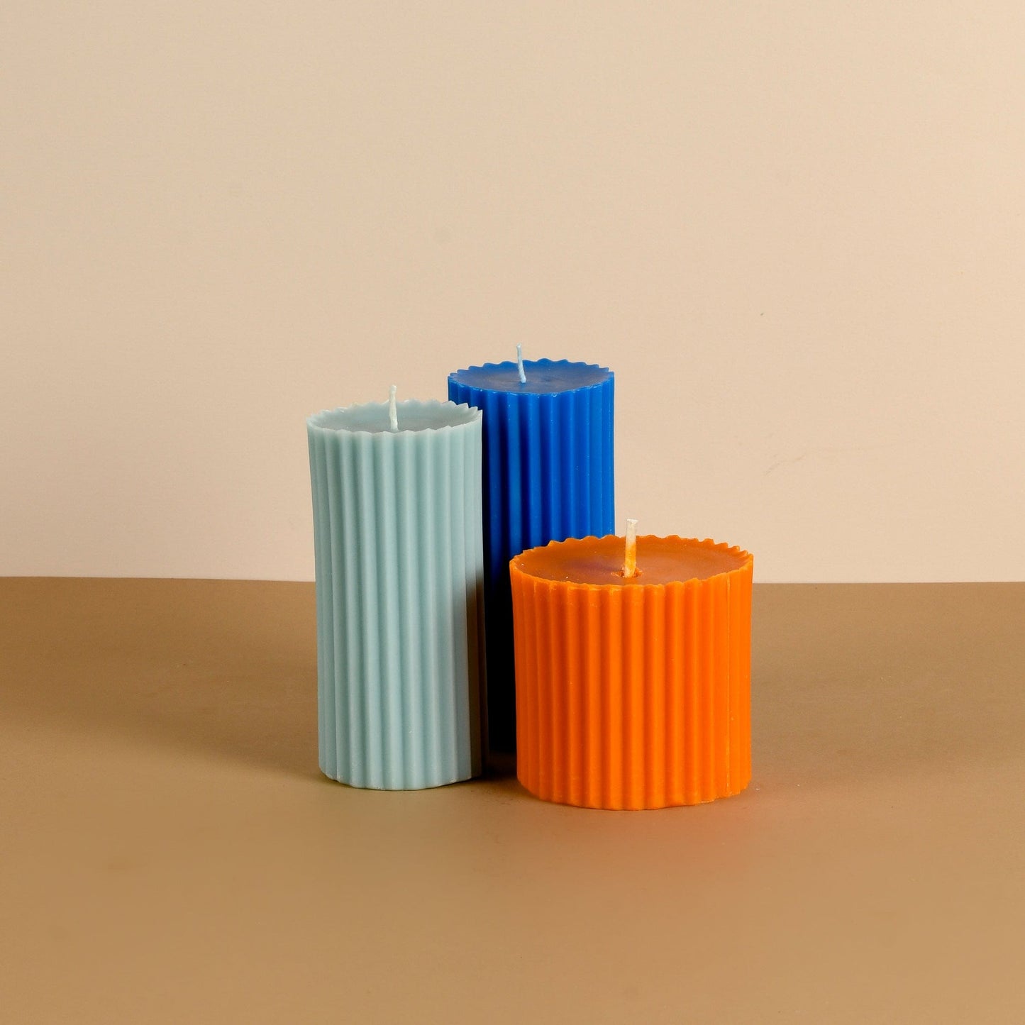 Set of 3 - Multicolour Belief & Faith candles