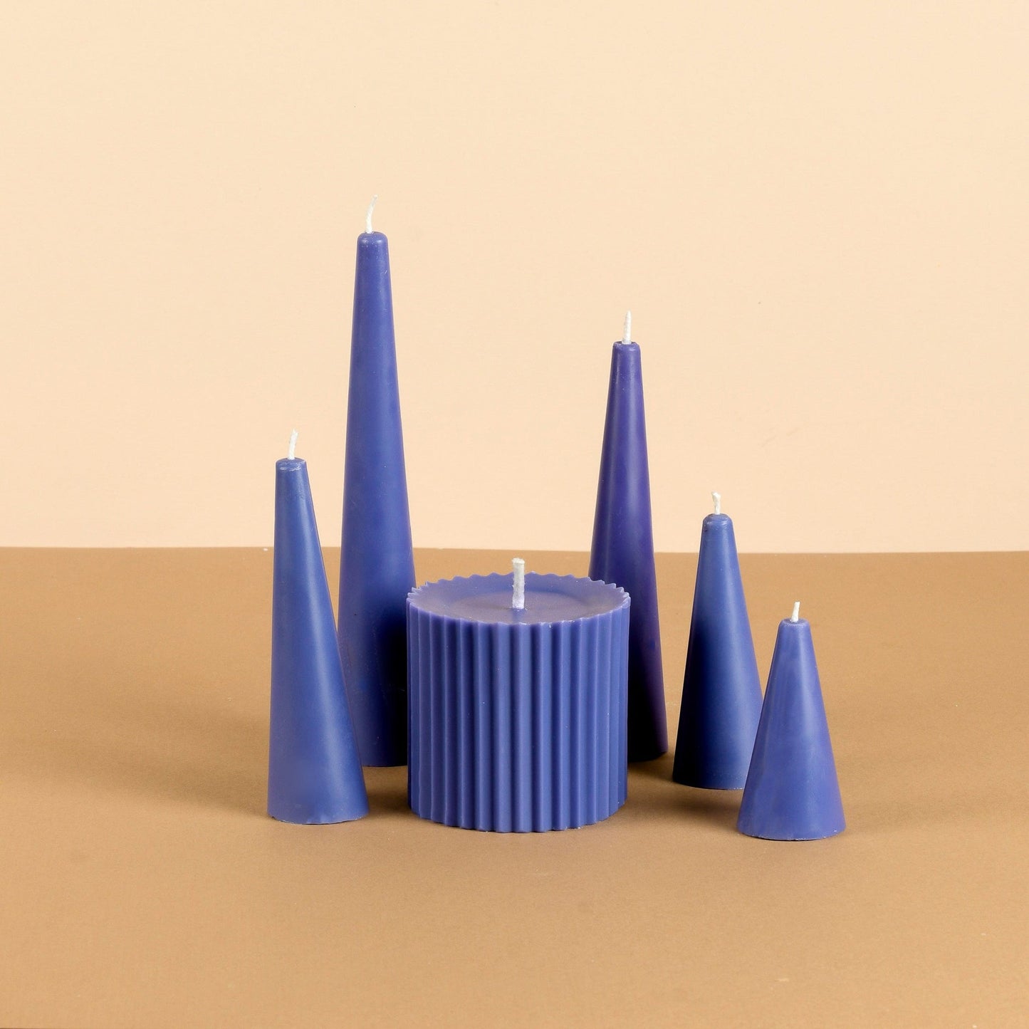 Infinity Set of 6 Violet Candles - San Rose Scented