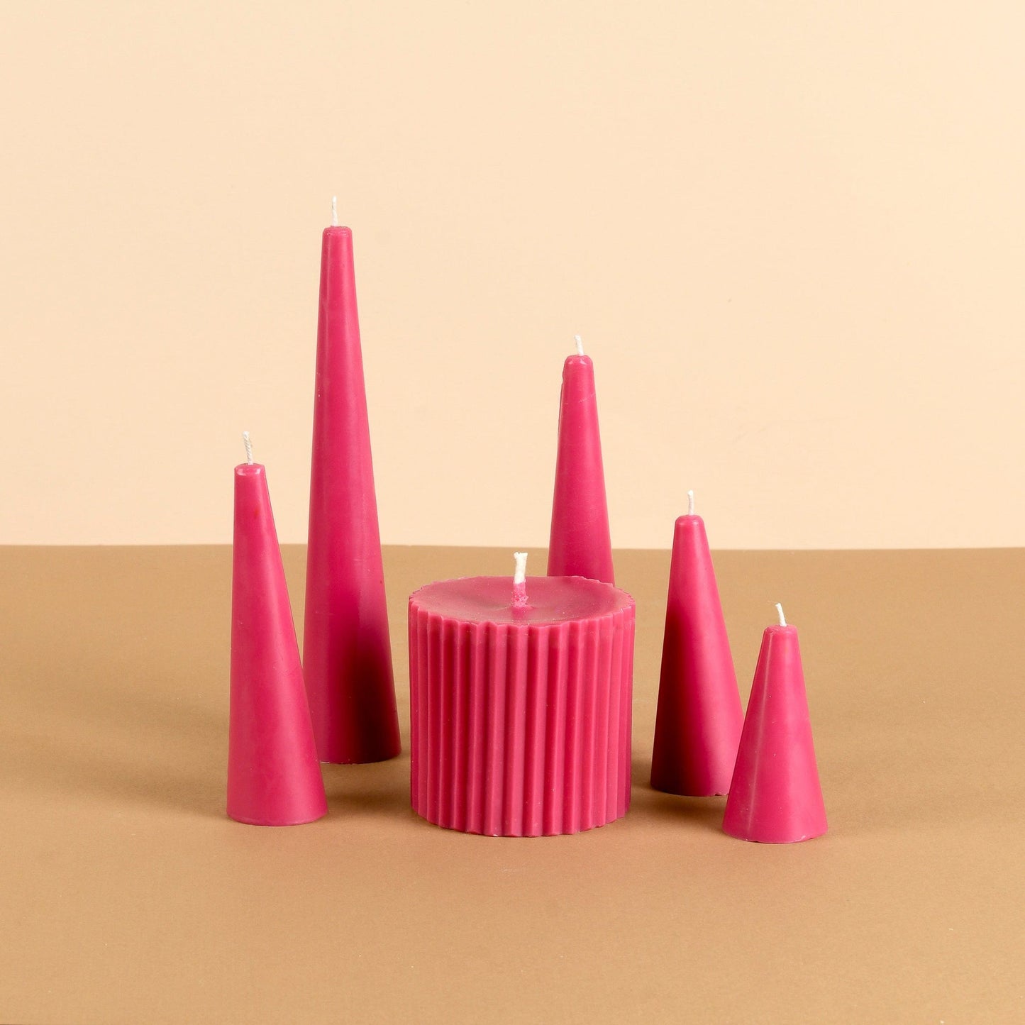 Infinity Set of 6 Violet Candles - San Rose Scented