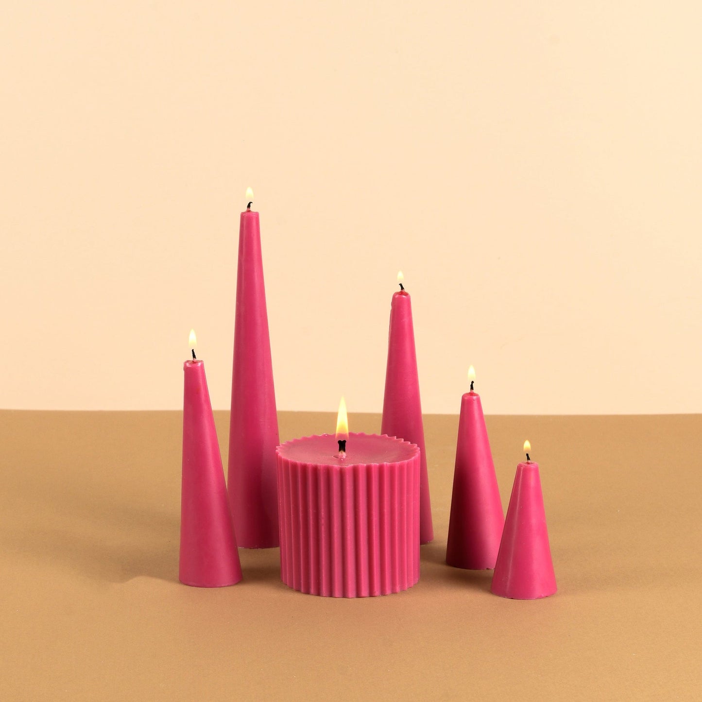 Infinity Set of 6 Violet Candles - San Rose Scented