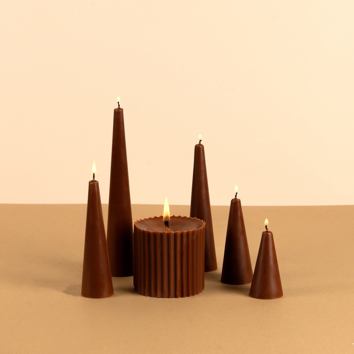 Infinity Set of 6 Violet Candles - San Rose Scented