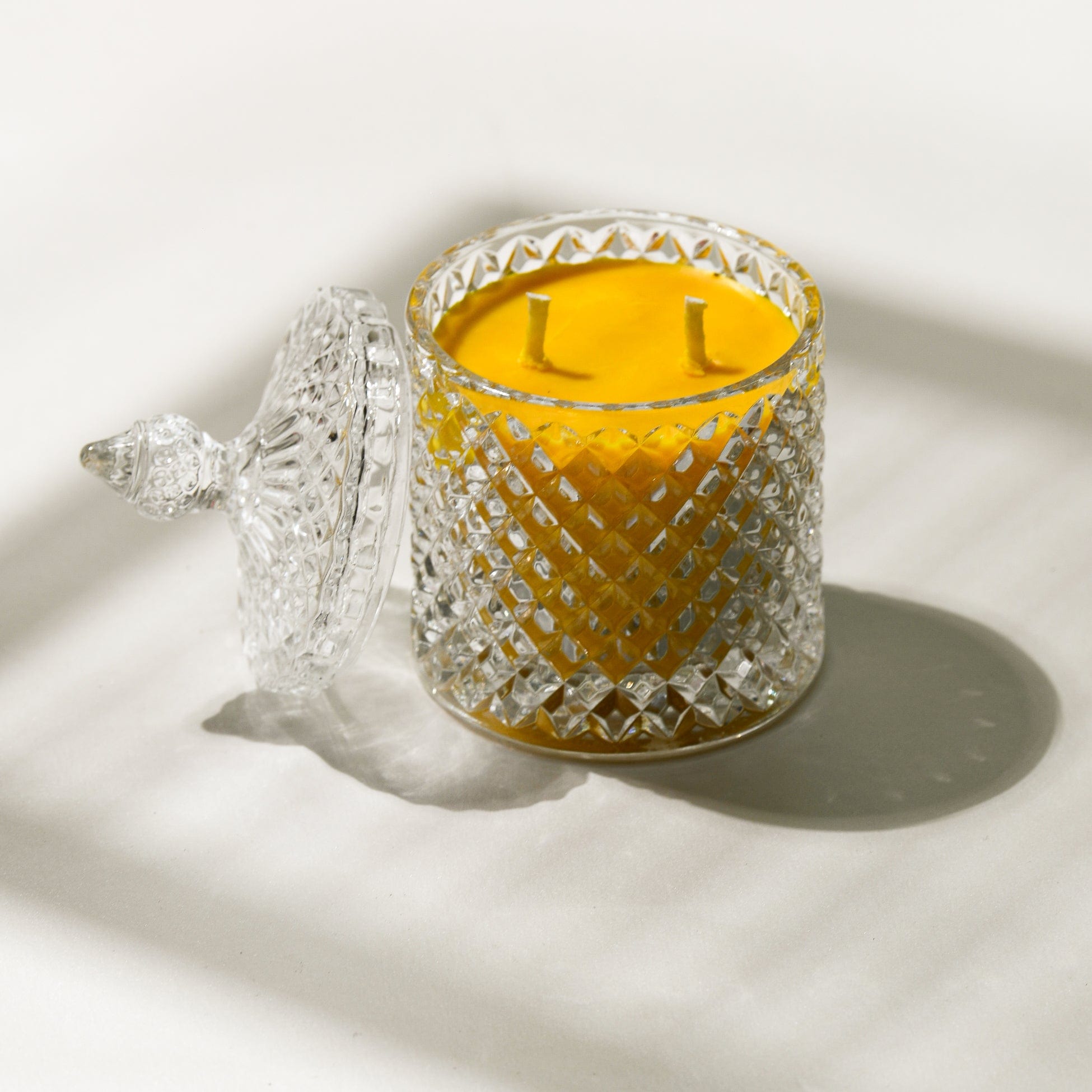 Illuminate- Lemongrass Tang Scented 2 Wick Candle jar