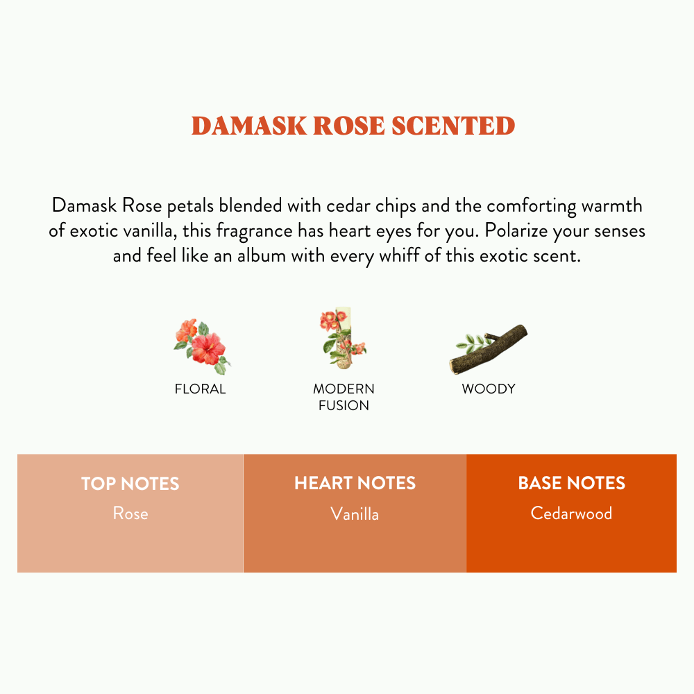 FLY #16 - Damask Rose Scented Candle