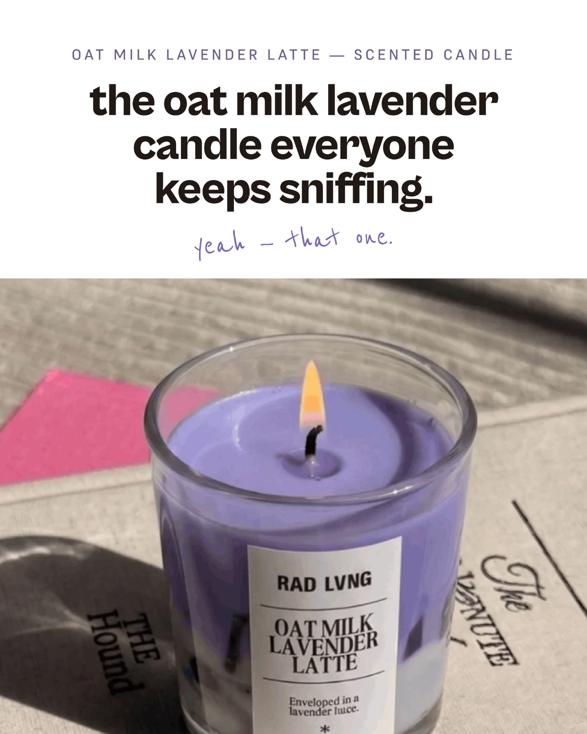 Oat Milk Lavender Latte - Scented Candle