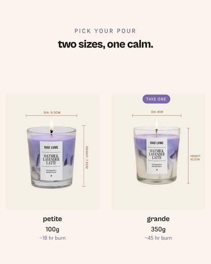 Oat Milk Lavender Latte - Scented Candle