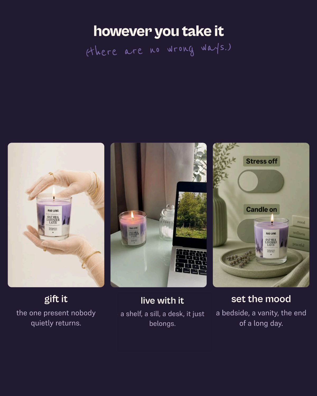 Oat Milk Lavender Latte - Scented Candle
