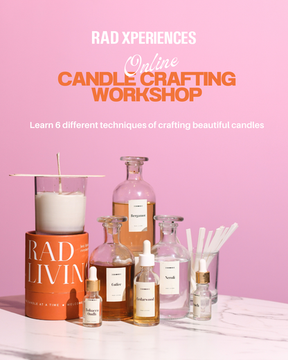 ONLINE Candle Craft Workshop - 6 Different Techniques of Crafting Beautiful Candles