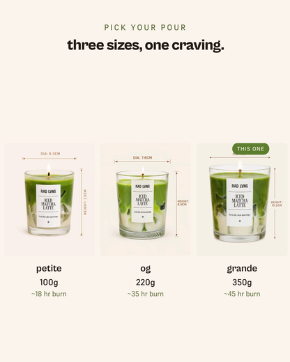 Iced Matcha Latte - Matcha Scented Candle